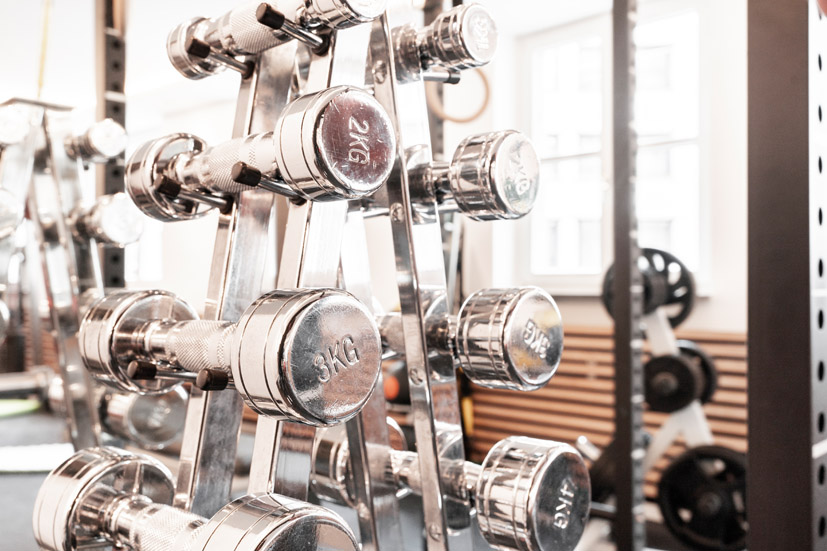 Dumbbell training physiotherapy Munich GZM